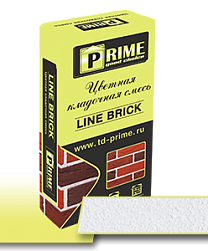 Цветная кладочная смесь Prime "Line Brick", Супер-белая 25 кг